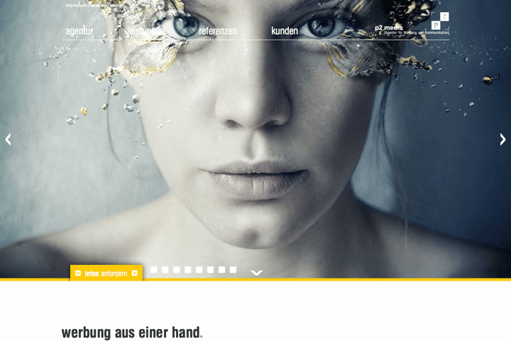 p2 media website preview